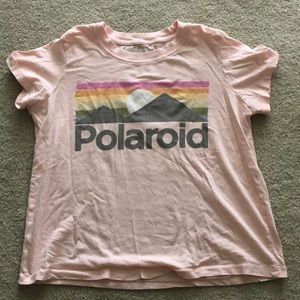 polaroid graphic tee shirt